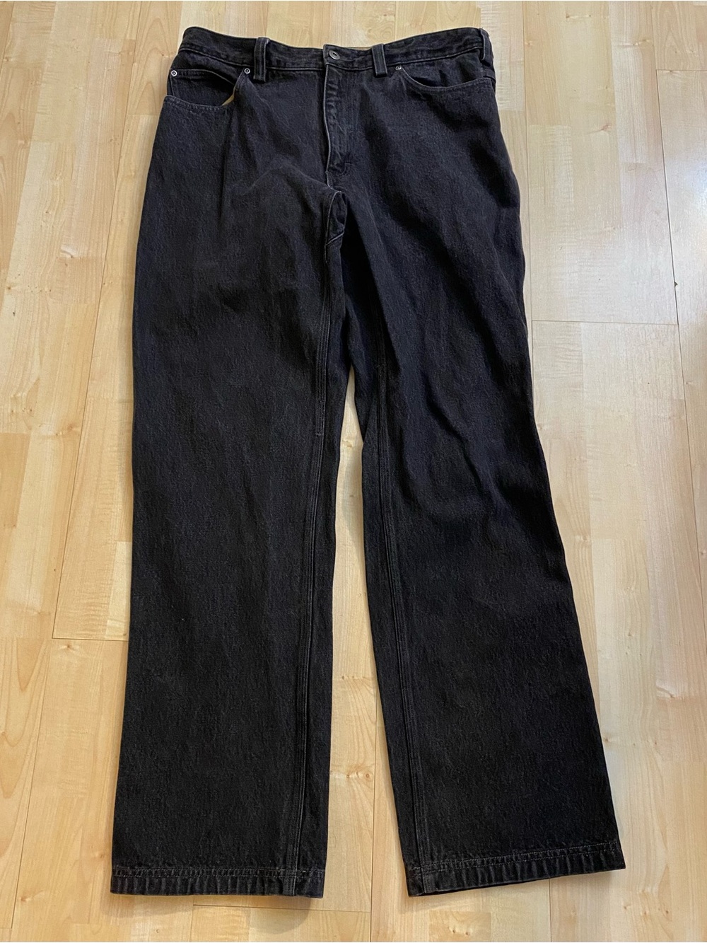 Duluth Trading Men’s 37x34 Relaxed Fit Black Jeans